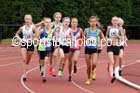 Under-15 girls 1500 metres, Northern Under-15 and under-17 Championships, Wigan. Photo: David T. Hewitson/Sports for All Pics